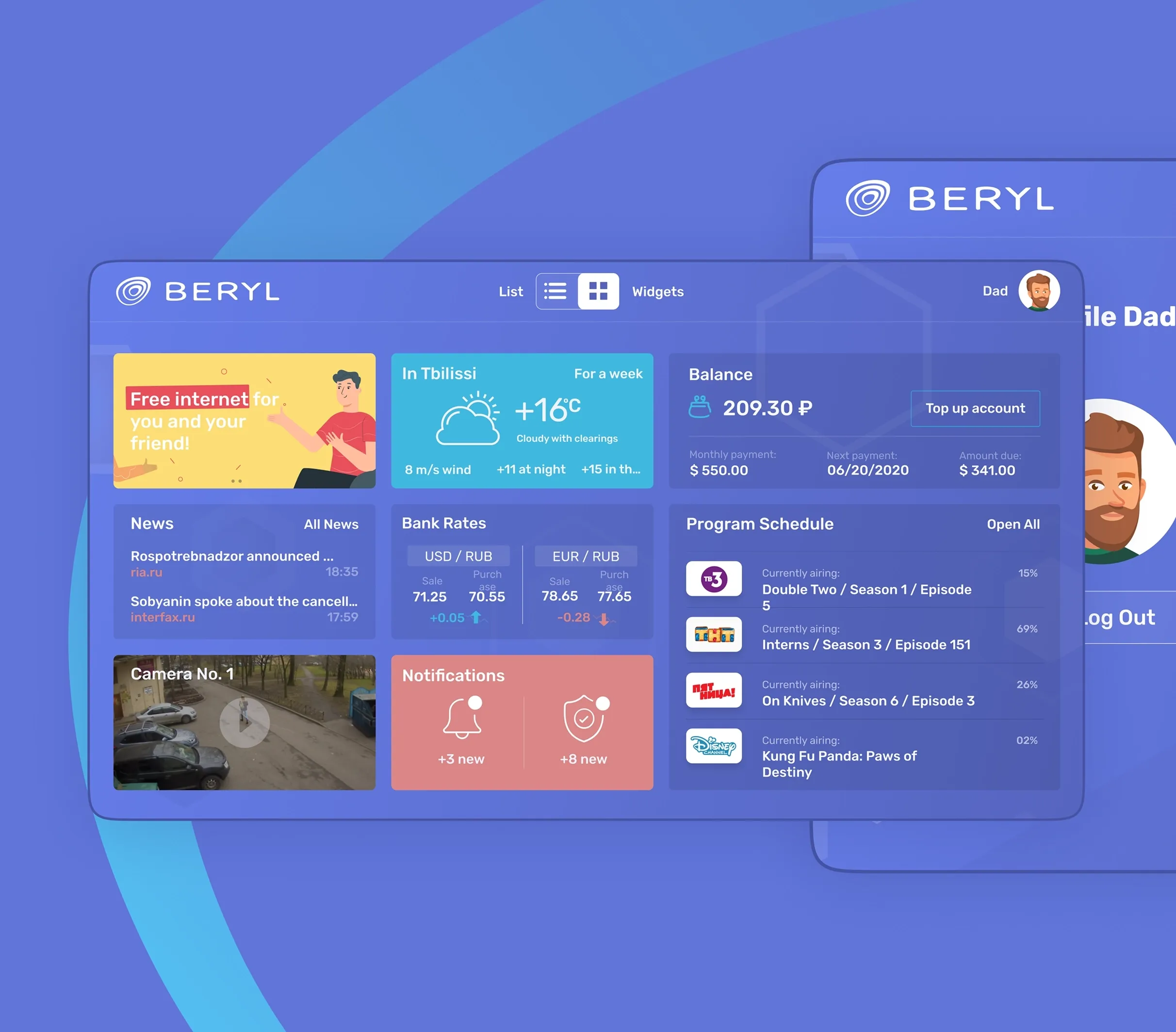 Beryl service of a large regional telecom company