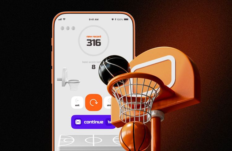DunkTapper: New Mobile Basketball Challenge Launches by DigiNeat