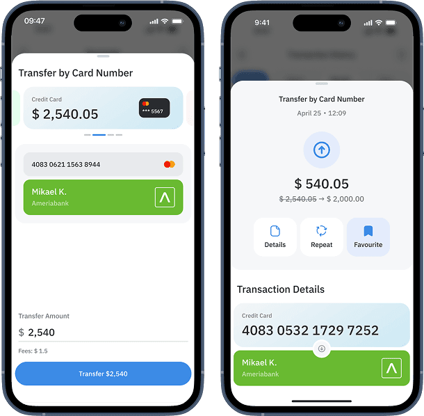 payments visible